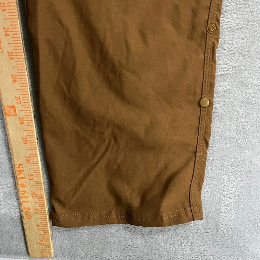 PrAna Zion Pants II Mens 40x34 Sepia Brown Hiking Outdoor Camping Slim Fit Trail